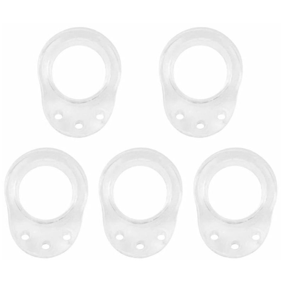Deurstopper-Set siliconen stootdoppen/deurstoppers voor deurklinken (5 stuks)