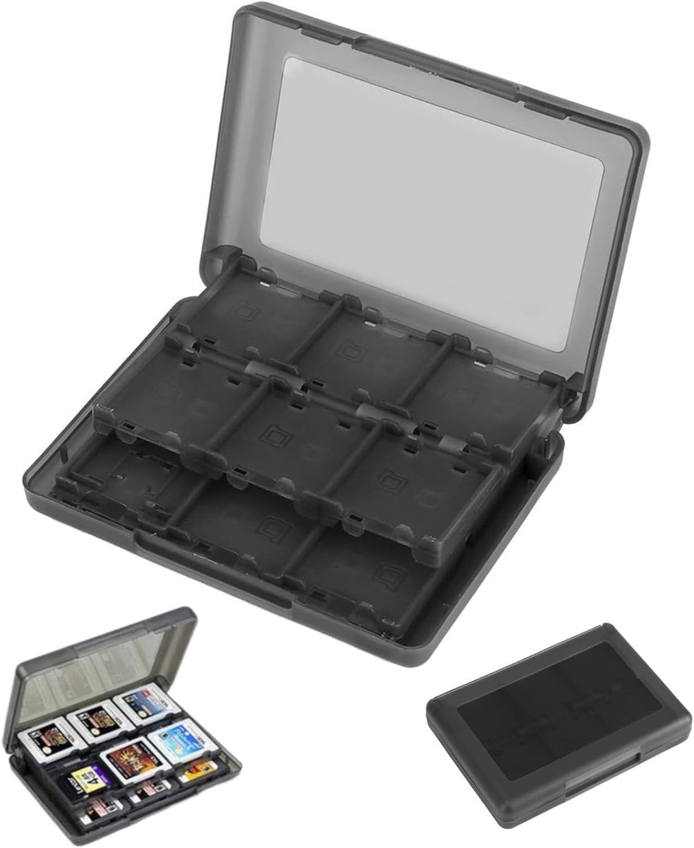 28 in 1 Game Geheugenkaart Houder - PP Plastic Kaart Cartridge Opbergdoos voor 3DS, DSL en DSI - Zwart