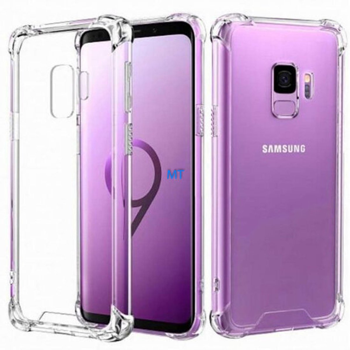 GREEN ON Anti Burst Case geschikt voor Galaxy S24 FE - Doorzichtig