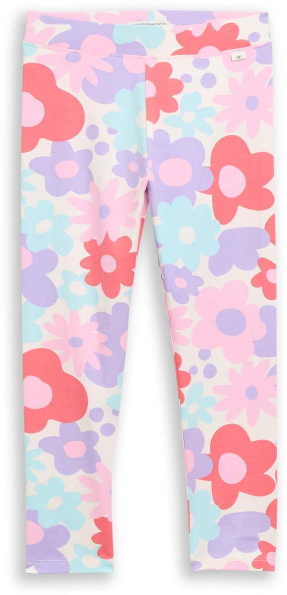 Tom Tailor - Legging met bloemenprint - Maat 104 - colorful big floral design