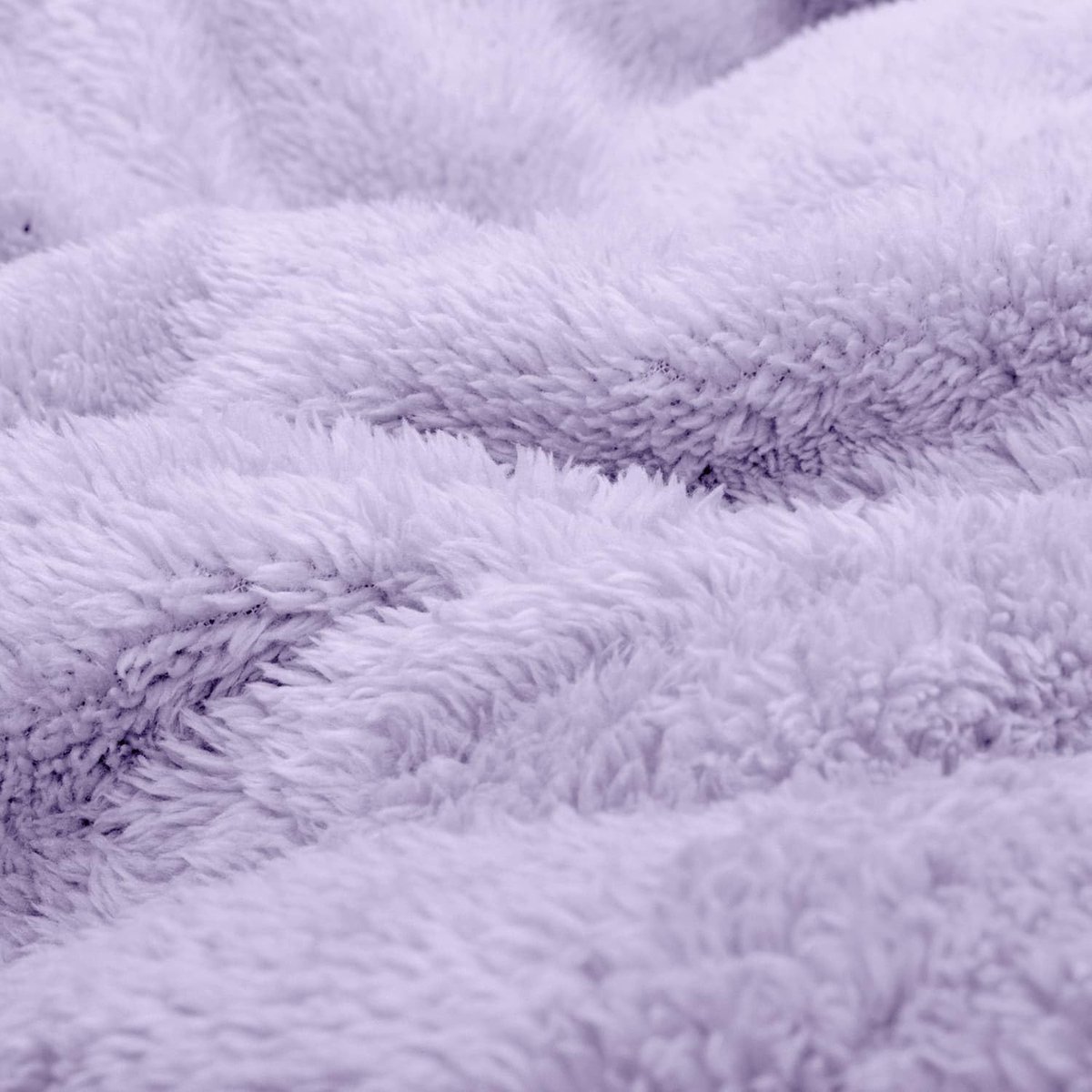 SnelShoppen - Snug Rug Sherpa-fleece Lavendeldeken 127x178 cm, Luxe Warme Winterdeken, Zachte Plaid voor Bank, Wollig en Comfortabel, Perfect voor Fee