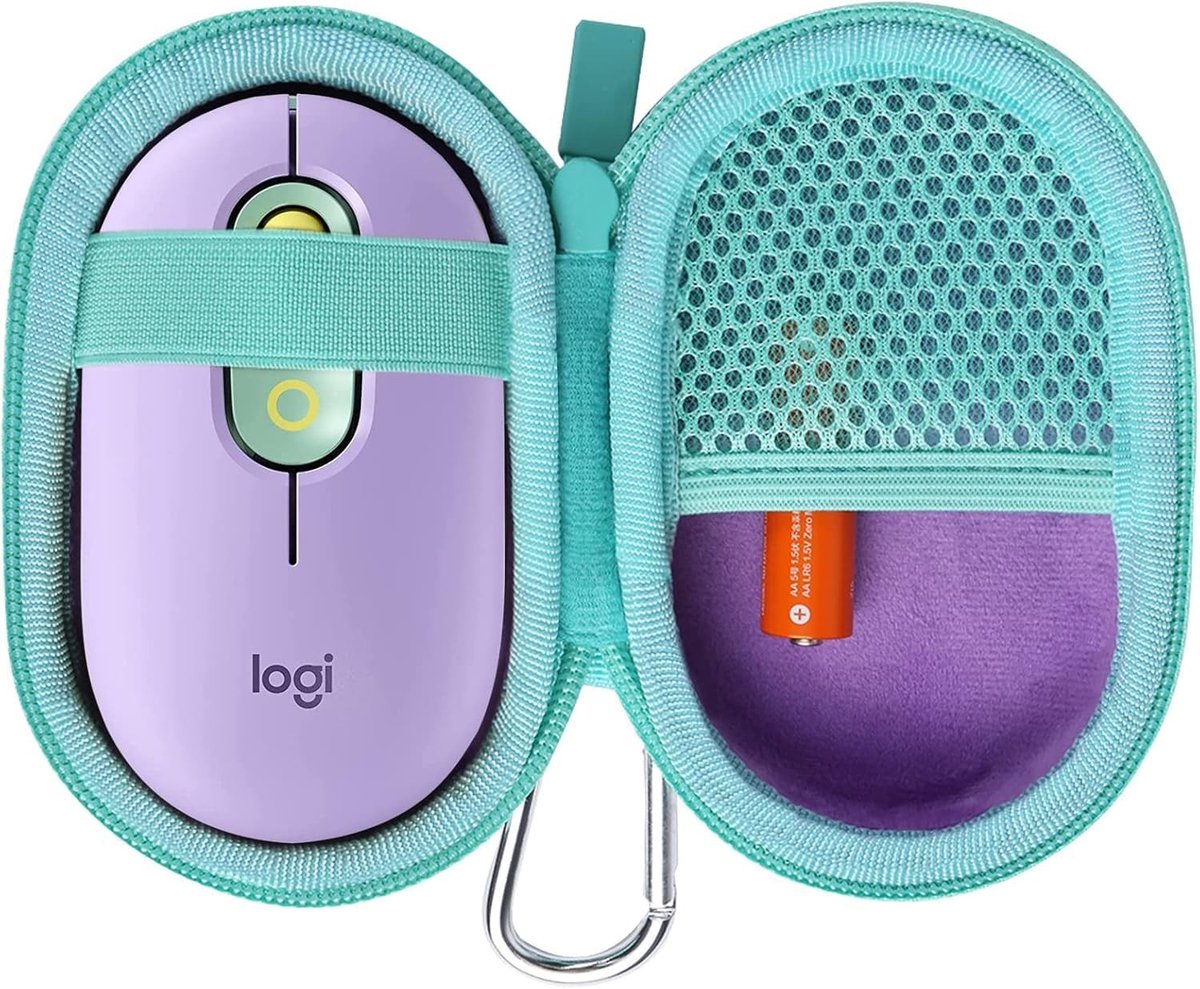 Harde Reisbeschermhoes voor Logitech Pebble M350s/M350 en POP Draadloze Bluetooth Muis, Ideaal voor Bescherming en Opslag