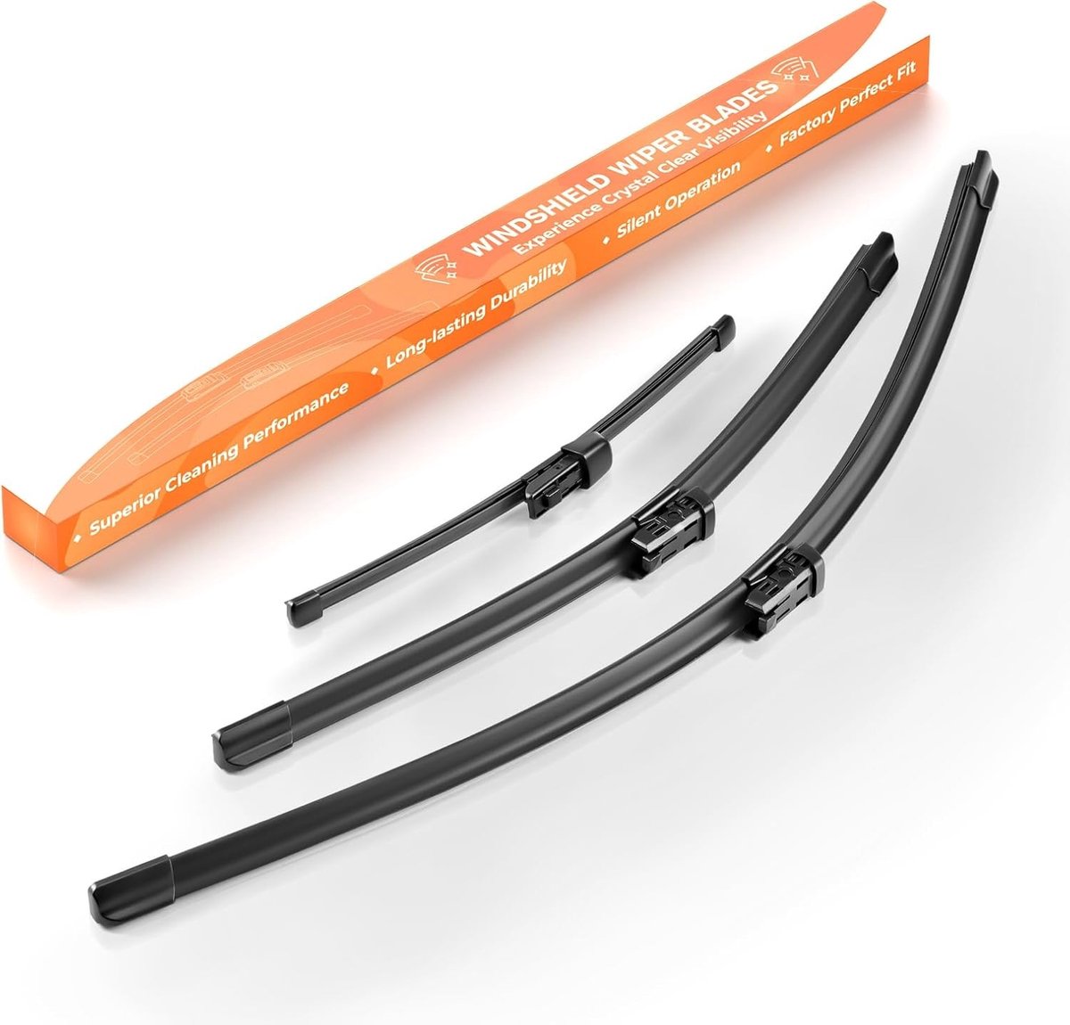 Wissers voor VW Golf 7 VII Variant 2012 - Set van 3 voor Voor- en Achterruit - Perfecte Pasvorm en Hoge Kwaliteit