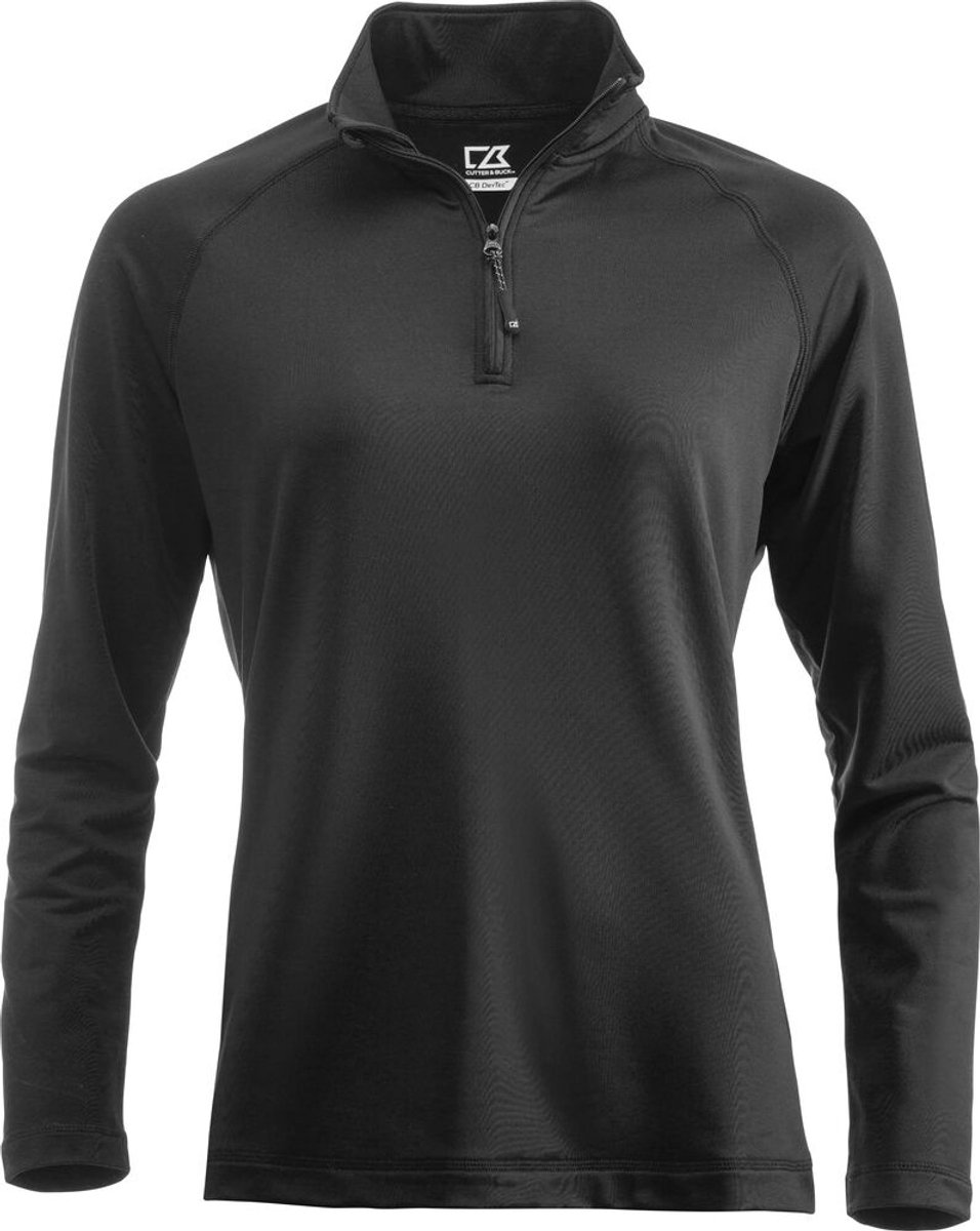 Cutter & Buck Coos Bay Half Zip Dames 358401 - Zwart - L