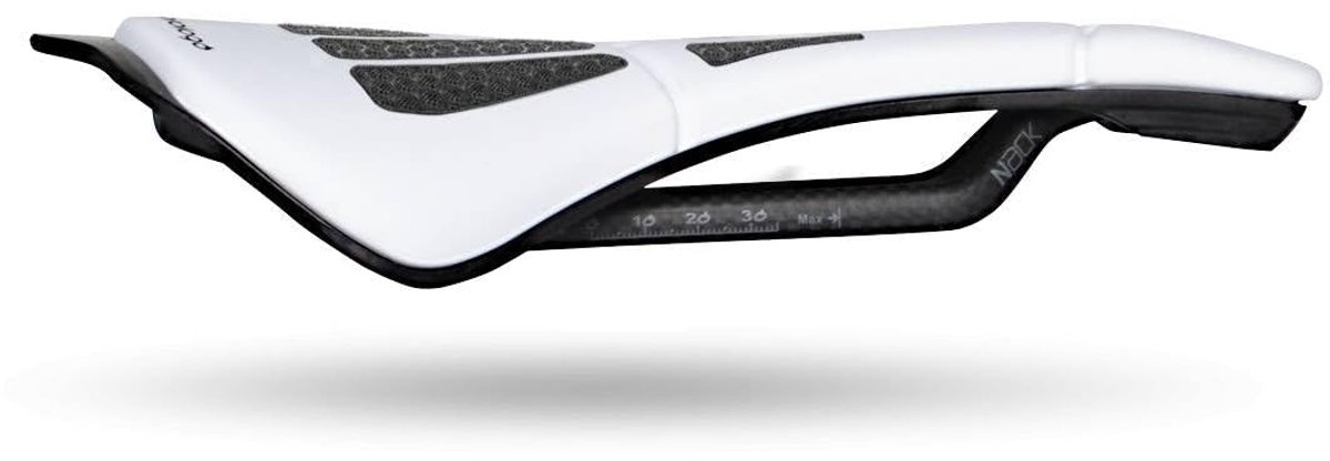 SnelShoppen - Prologo Scratch M5 CPC Nack Fietszadel, 140mm, Wit, Ergonomisch, T Shape Ontwerp, Geschikt voor Mannen en Vrouwen, Ideaal voor Wielrenne