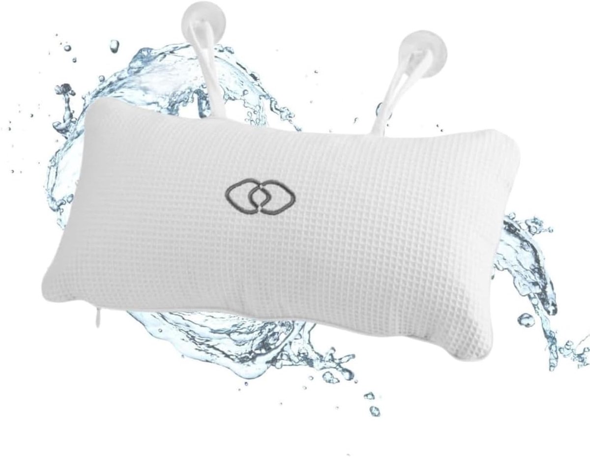 Zacht en Antislip Badkussen met Zuignappen voor Badkuip en Thalassotherapie, Ideaal voor Ontspanning en Comfort
