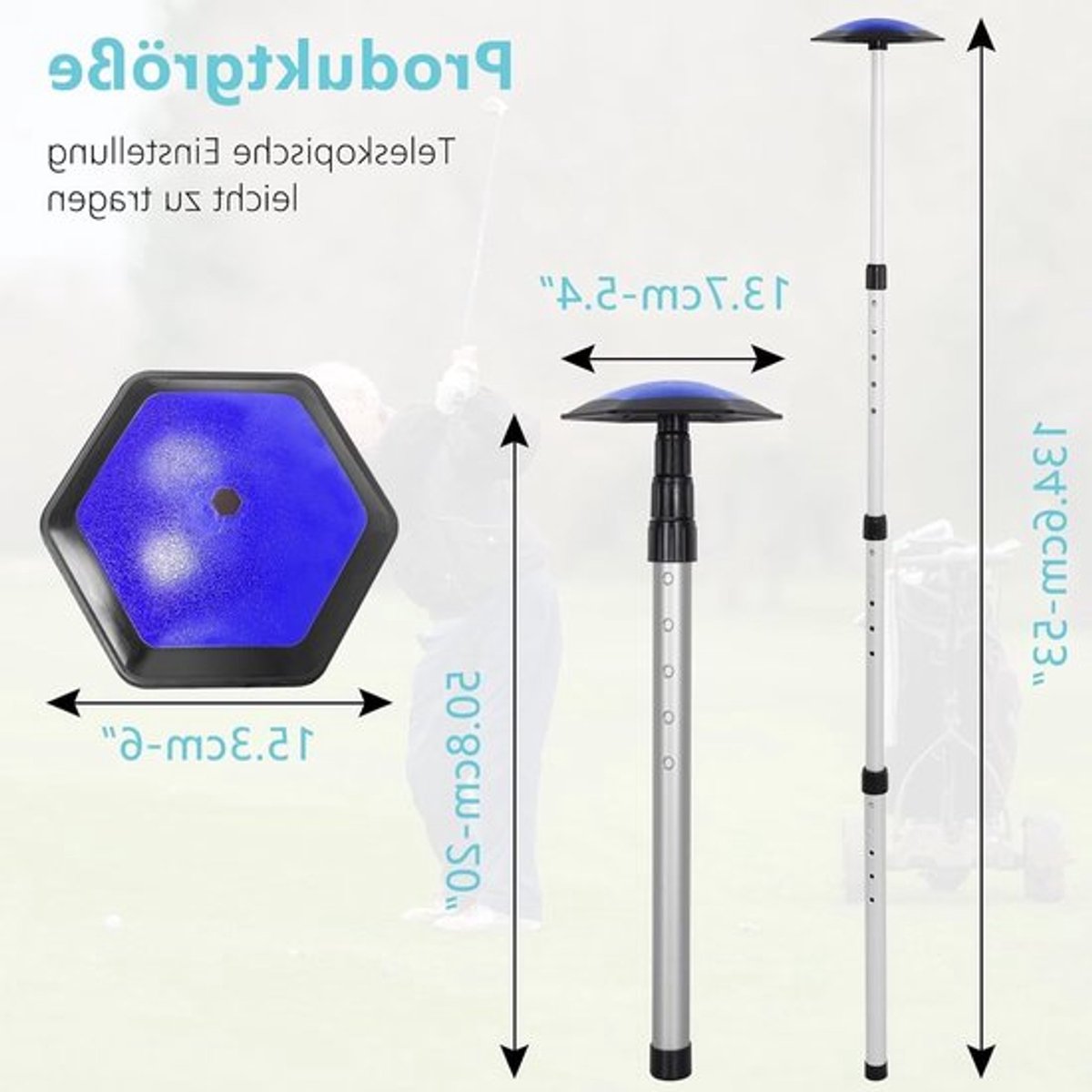 Golf Reisbagage met Aluminium Steunbalk, Hexagonaal en Impactbestendig, Bescherming voor Golfclubs en Accessoires, Flexibel en Duurzaam