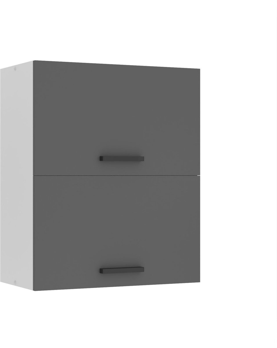 BELINI Hangkast SGP2 60 cm met 2 Klepdeuren - Zilver Mat