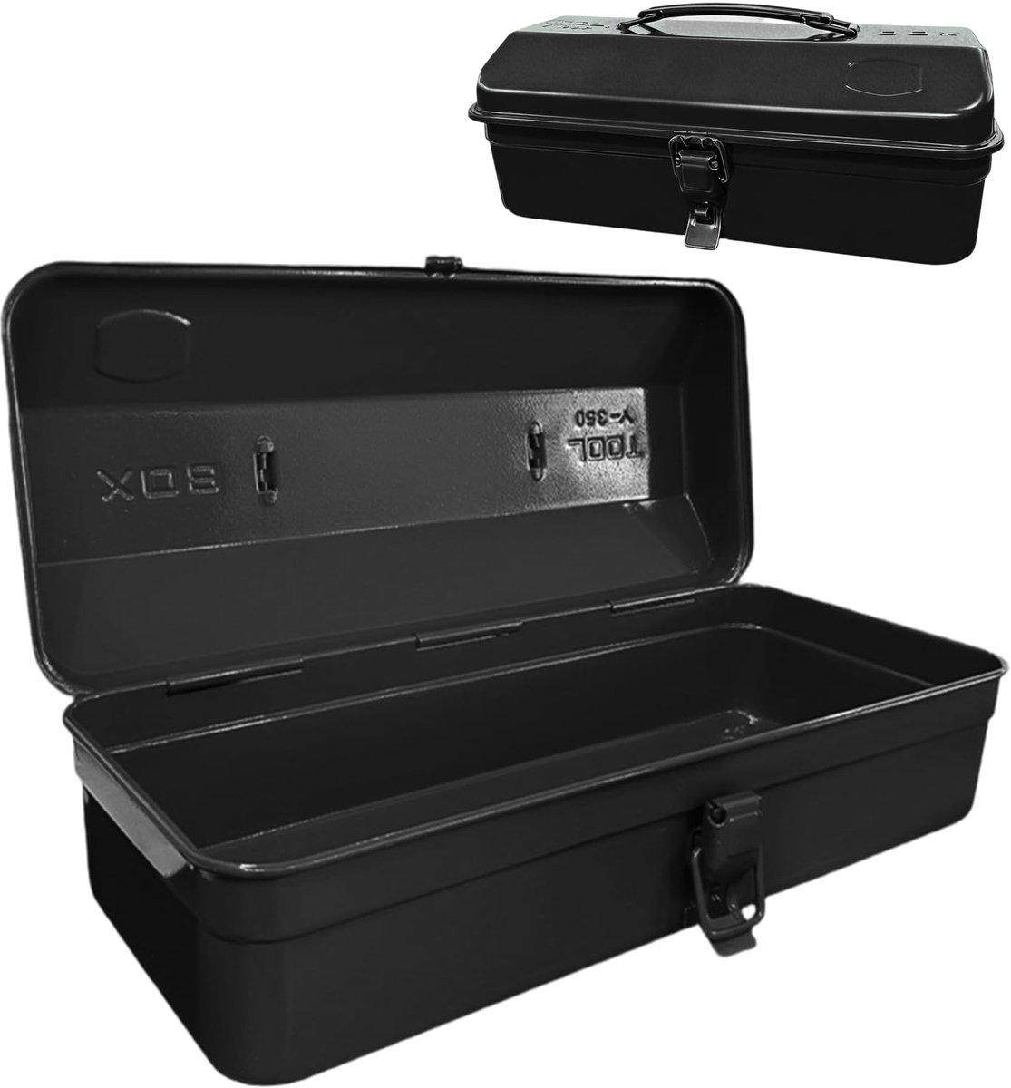 SnelShoppen - Multifunctionele Gereedschapskist met Slotgesp, 37x16x12 cm, Robuuste Draaggreep, Lege Grote Gereedschapskist voor Opslag en Transport,