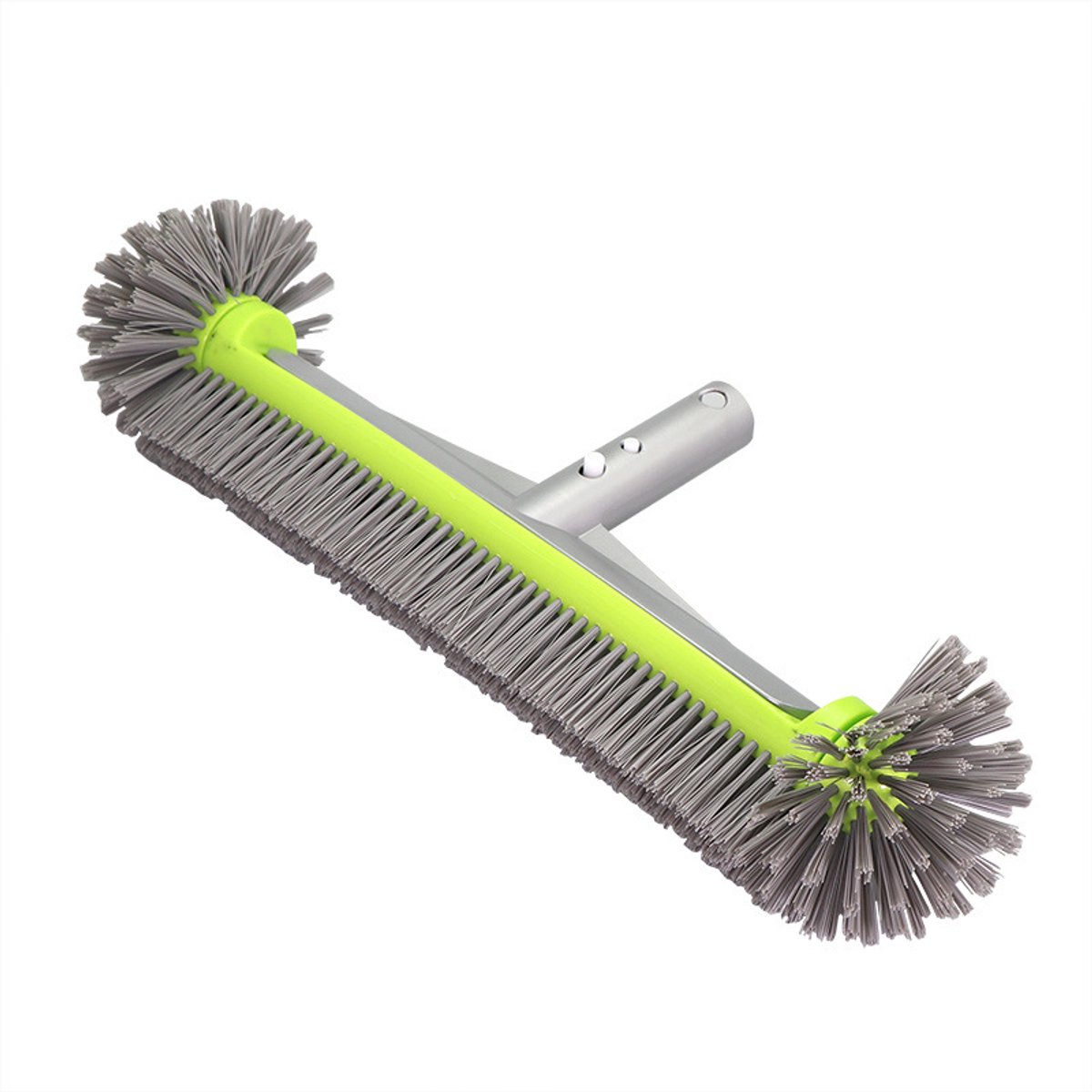 Zwembadborstel: linerborstel 17, afneembare zwembadborstelkop met sterke borstelharen, EZ Clip aluminium handvat, telescopische steel (nee)
