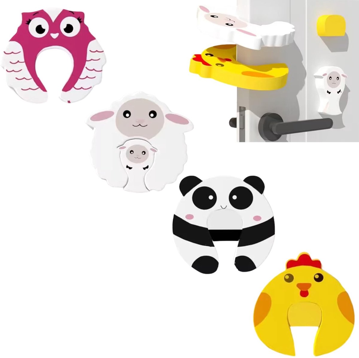 Solidchoice - Deurstopper en Vingerbescherming voor Kinderen