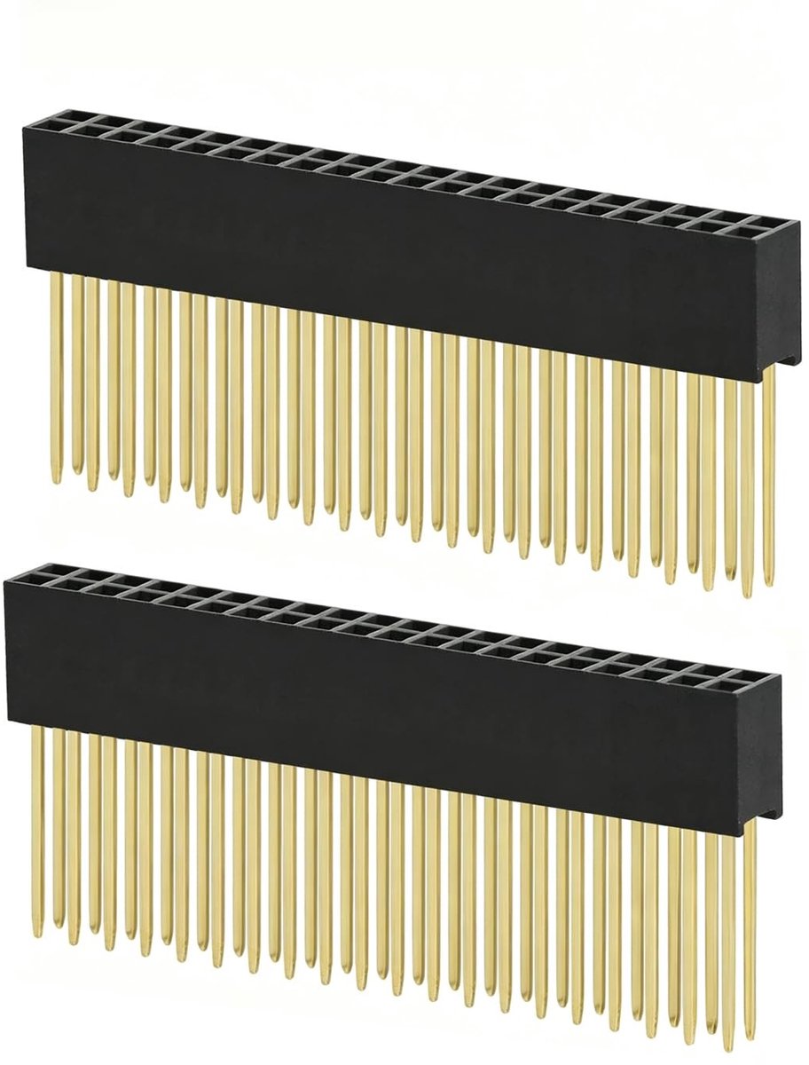 Solidchoice - Set van 10 Stuks 2 x 20 Pin 2,54mm Pin Headers