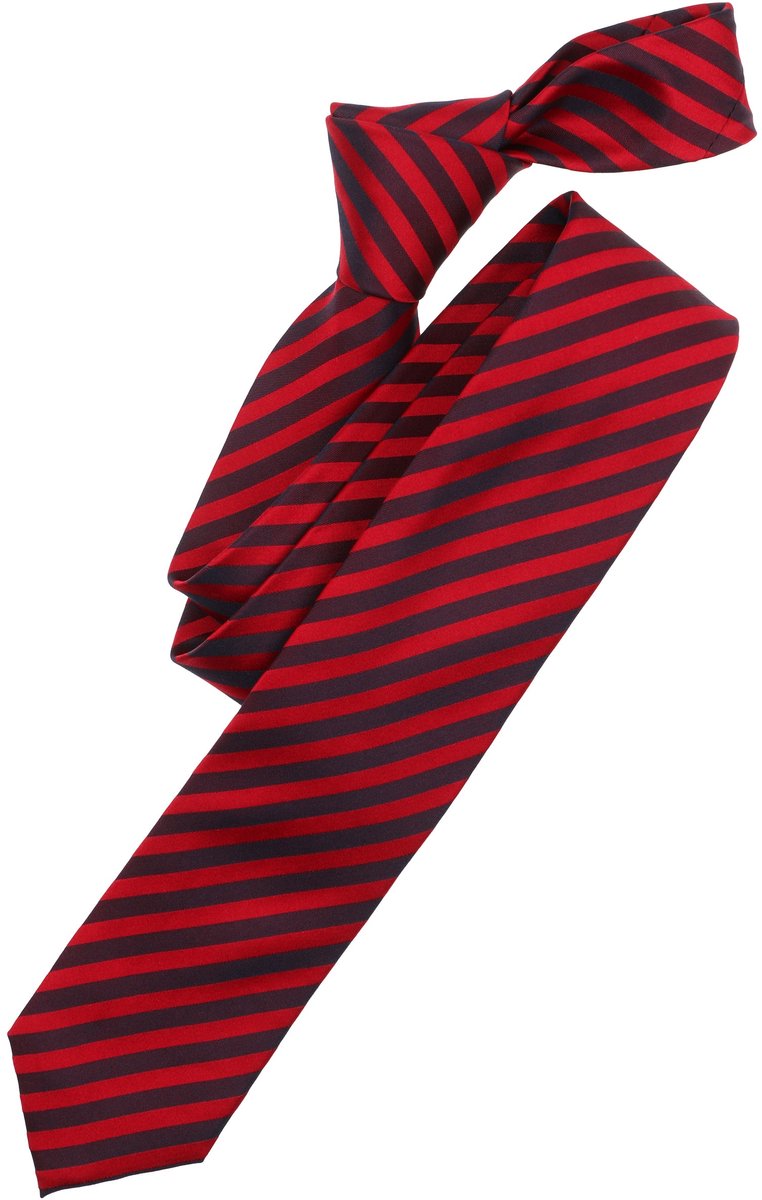 VENTI stropdas - rood met zwart gestreept