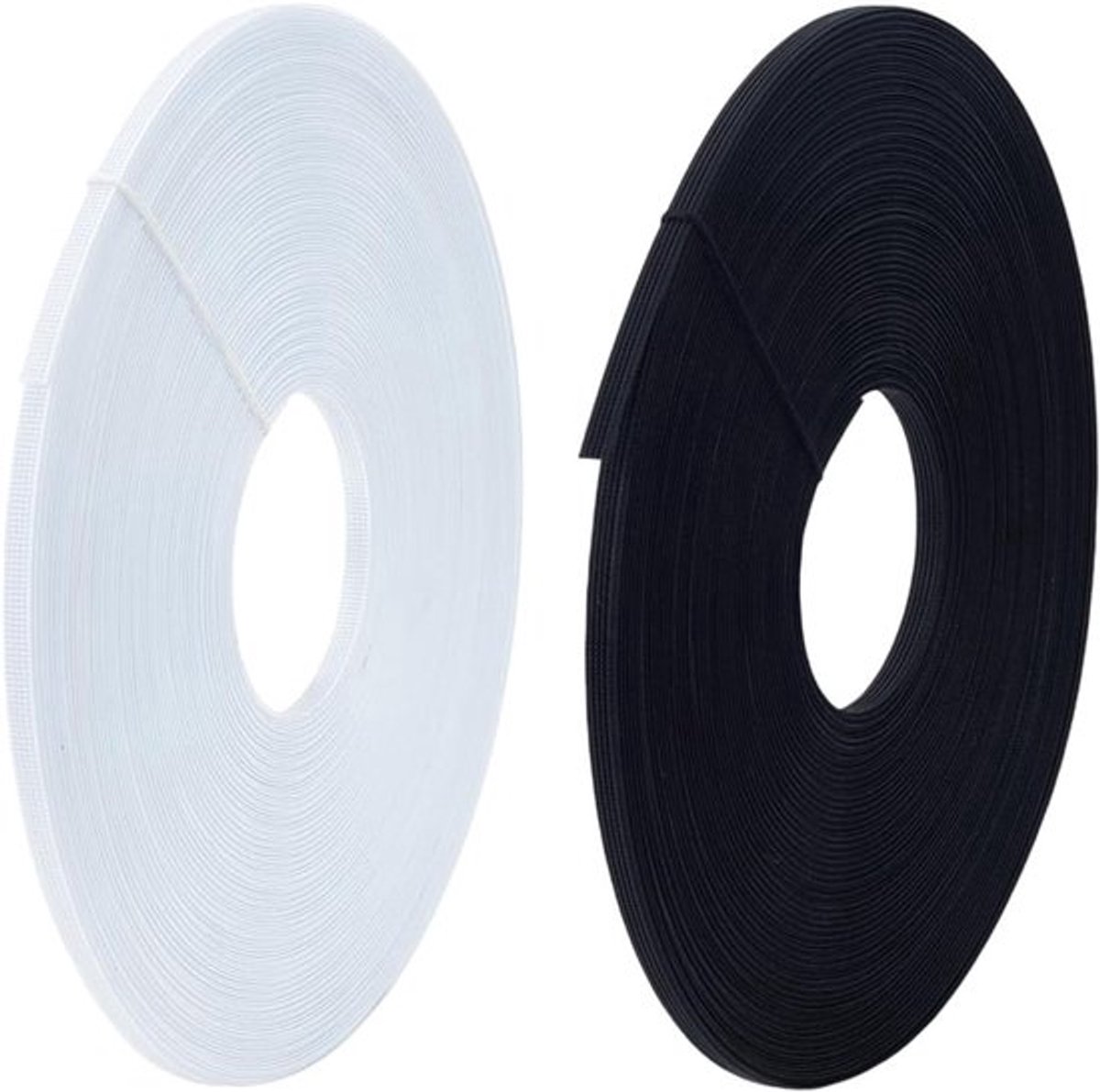 Corsetboning 109 yards voor vasten en naaien - 6 mm polyester boning voor bruidsjurken en kostuums, zwart en wit