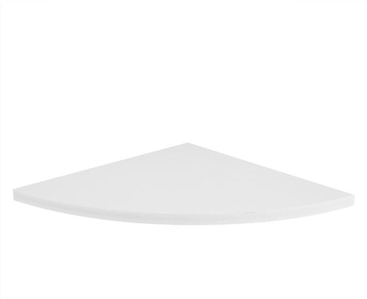 Hoekplanken Set van 3 - Drijvende Hoekplanken - Wandmontage - Ruimtebesparend - Wit - PVC Materiaal - Wandplanken