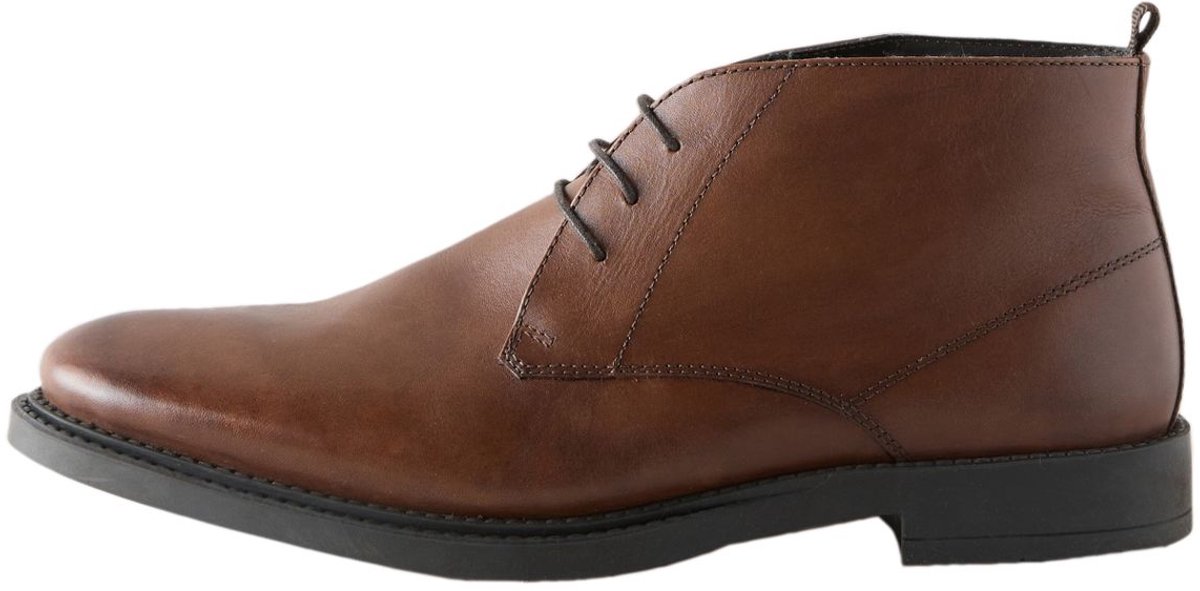Next - Heren - Nette leren Chukka-laarzen - Bruin
