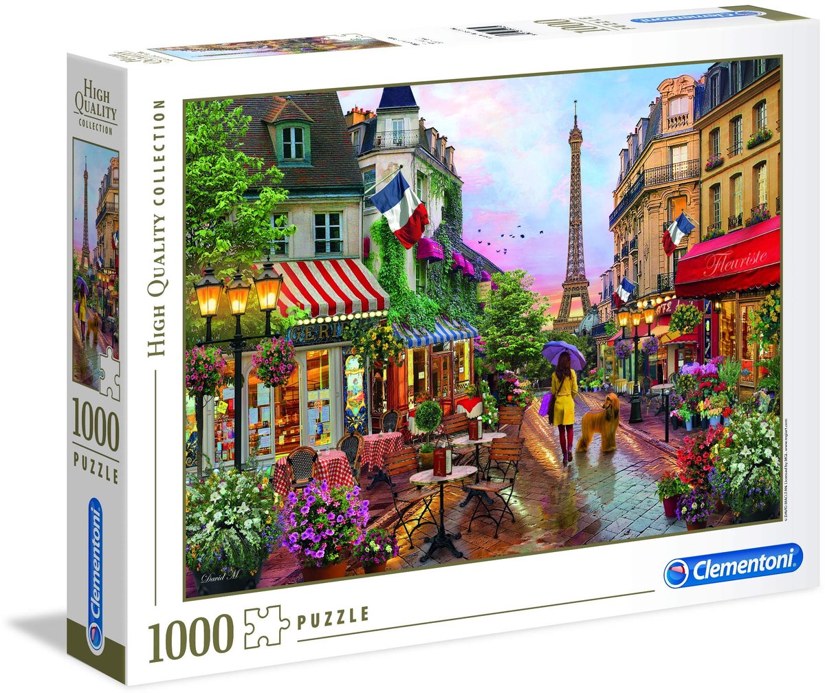Solidchoice - Puzzel 'Bloemen in Parijs' Jigsaw Puzzle voor Volwassenen