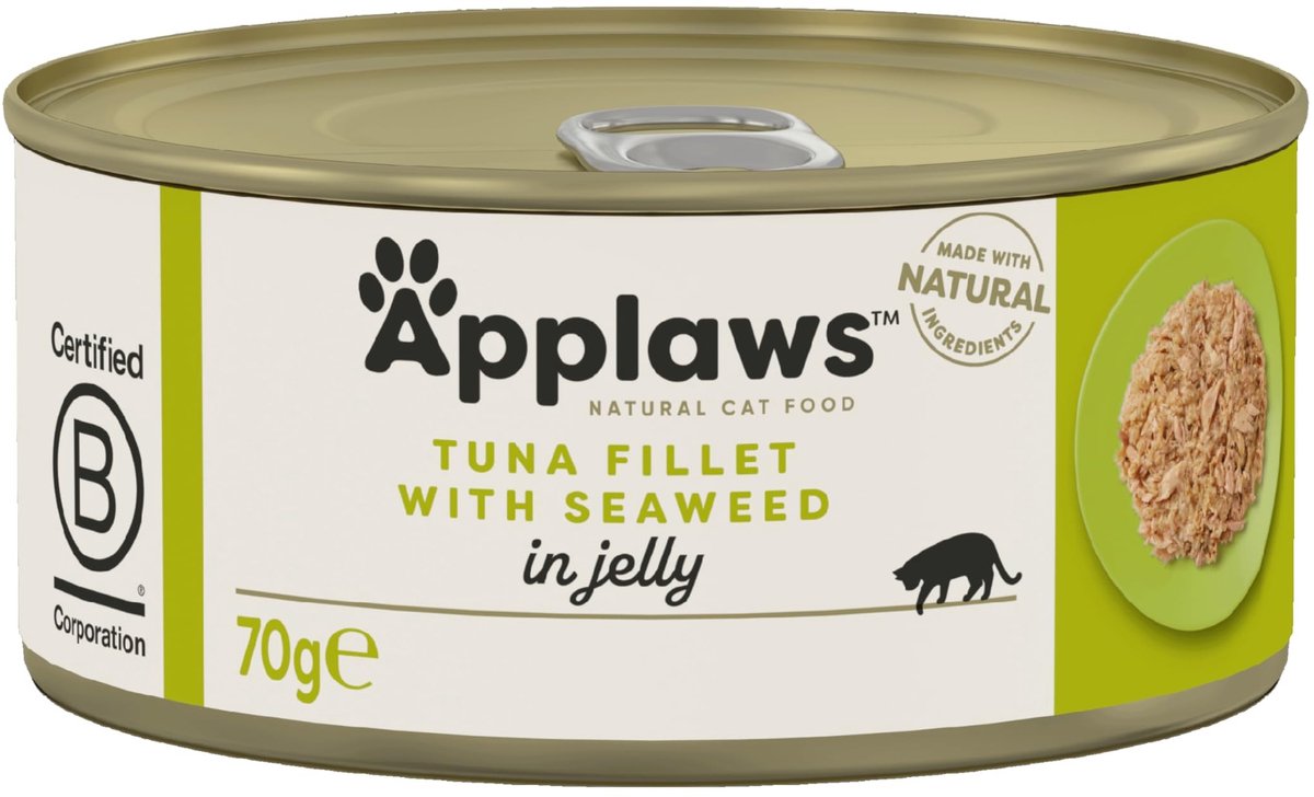 Solidchoice - Tonijn en Zeewier Kattenvoeding in Gelei 24 x 70 g