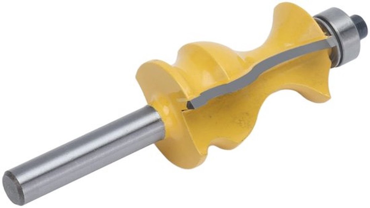 Basisvormfrees - Carbide Edge - Snijden van multiplex en hout - 28 mm bladdiameter - Hittebestendige coating - Geschikt voor hardhout en...