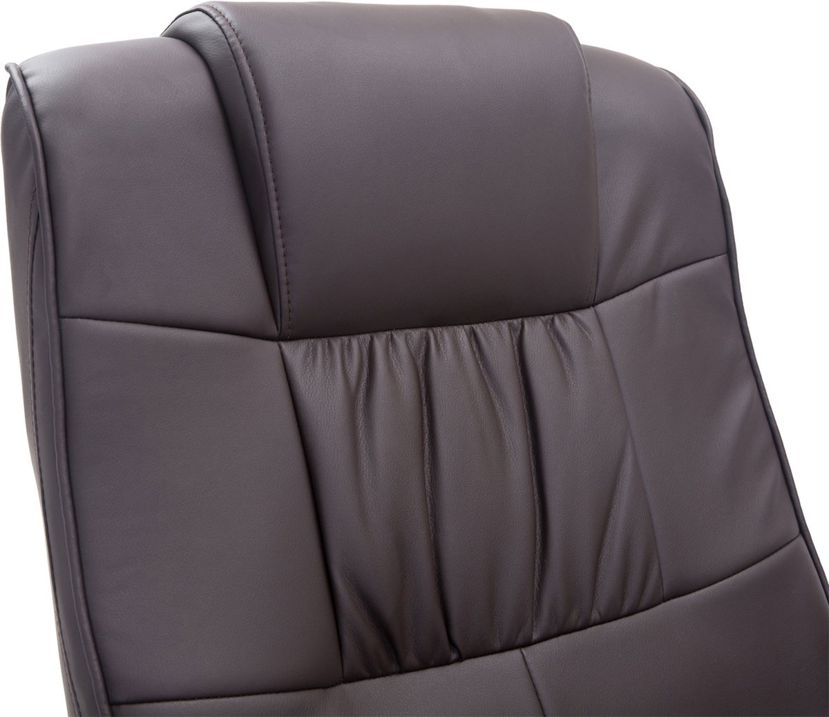 HOMCOM Massagestoel met Voetenbank 10 Vibratiepunten Bruin - afbeelding 2