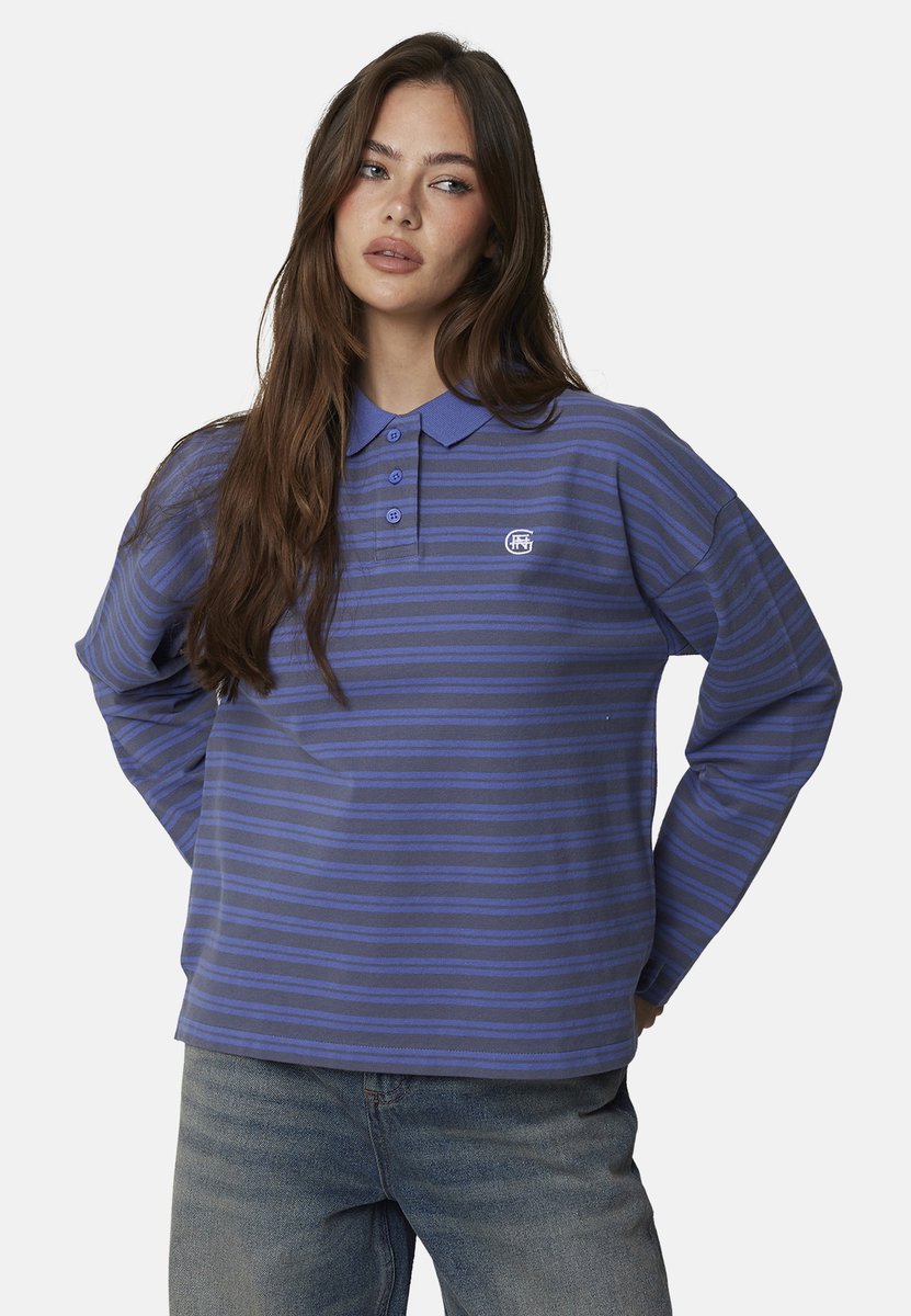 Good For Nothing - Overhemd - Katoen - Vrouwen - Maat XL - blauw