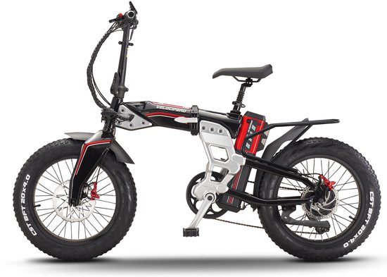 Velocifero TNT vouw-fatbike zwart 20 inch 624Wh van Velocifero — afbeelding 4