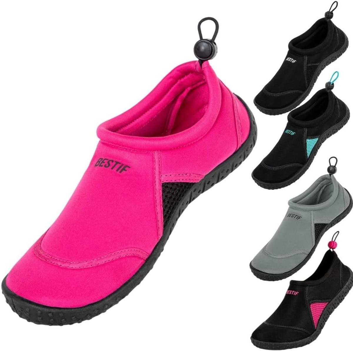 Badschoenen - Roze - 38 EU - Neopreen Waterschoenen met Trekkoord - Voor Heren en Dames