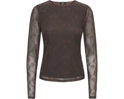 JdY - JDYLEMON L/S EMB O-NECK TOP JRS Dames T-shirt