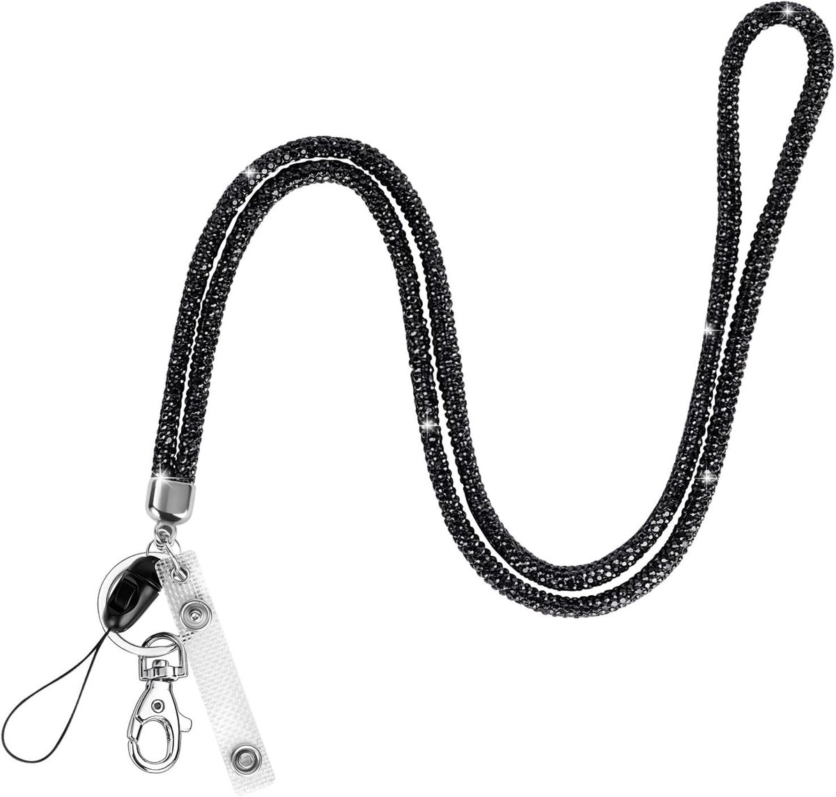 Lanyard Neopreen Halsband met Verstelbare Strap voor Sleutels en ID Kaarten