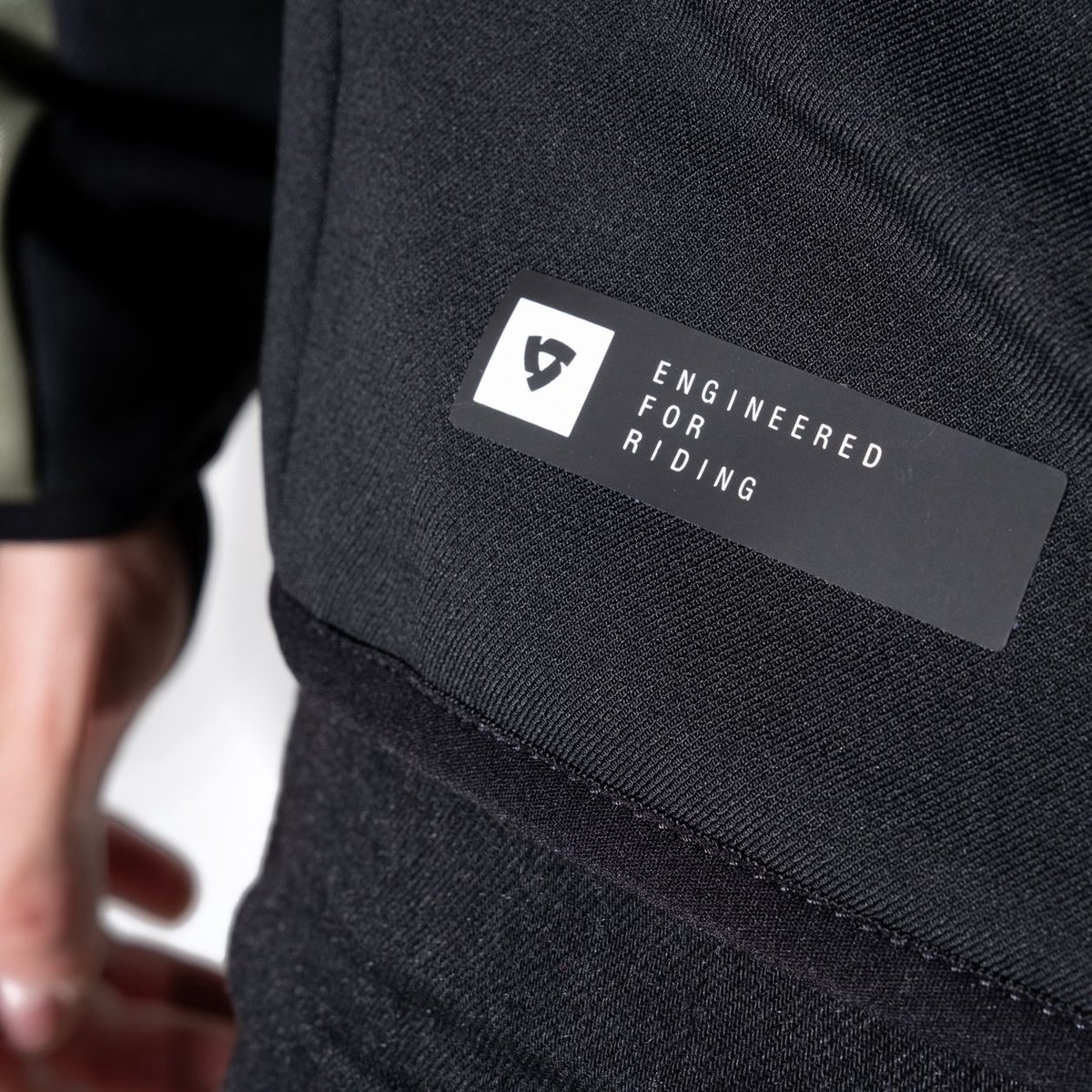 REV’IT! Andon Zwart Groen Motorhoodie - Maat XL - Jas – foto 6