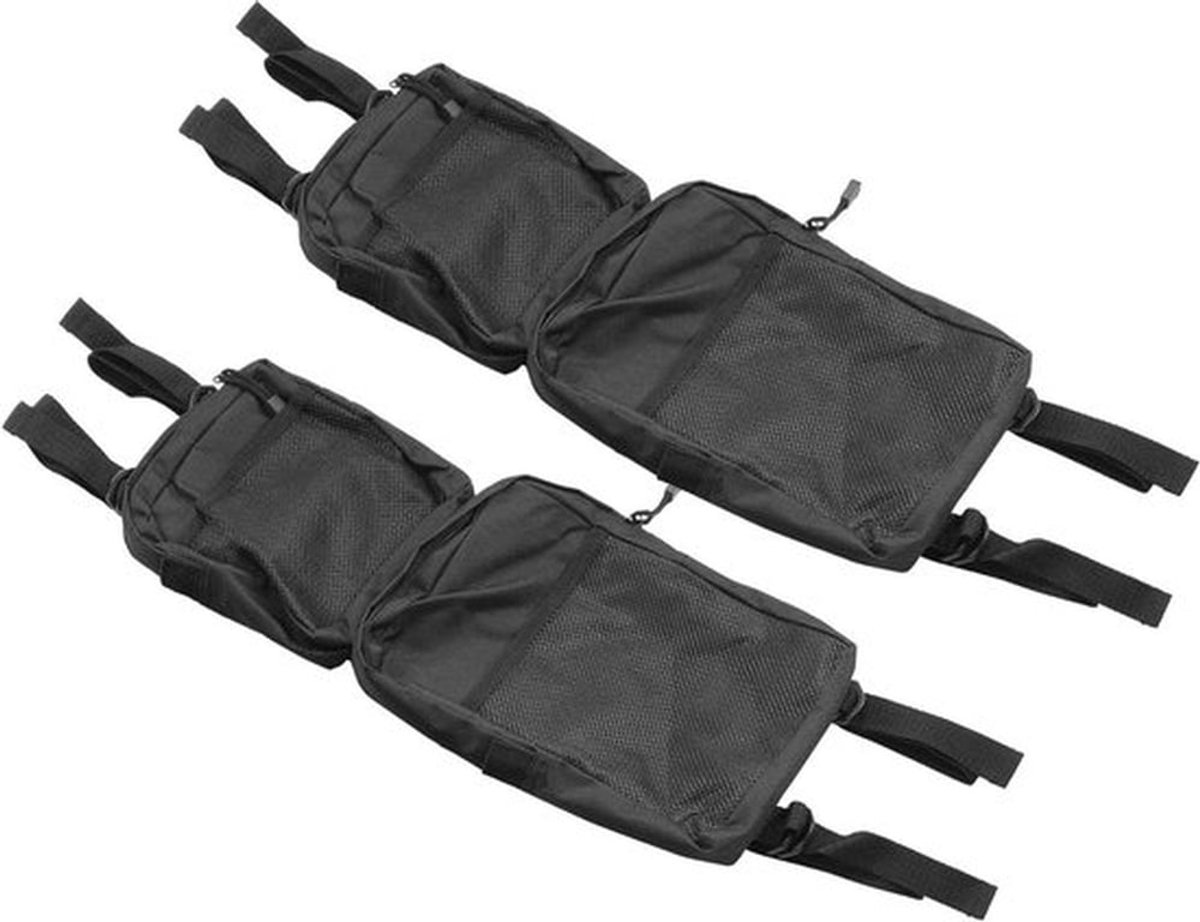 Quad ATV Fender Cargo Opslag Jacht Tassen Zadeltassen Bagage Tas met Rits voor Sportief Scrambler TRX FourTrax Outlander - ATV Accessoires - Ruim - Zwart - Duurzaam - Geschikt voor Quad ATV - Zwart Model - 2 Stuks - Handig voor Vervoer