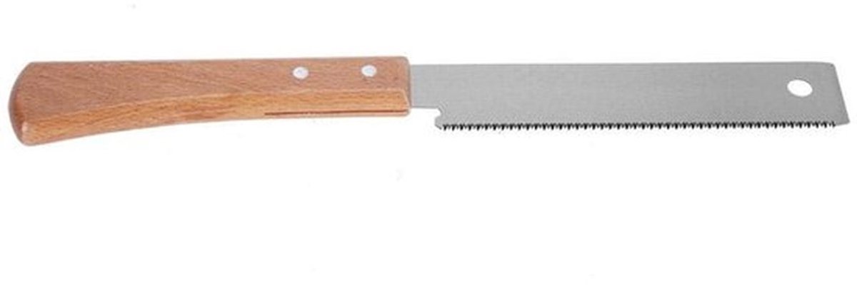 Snijgereedschap Houtbewerking - Handzaag met Beukenhouten Handvat - Koolstofstalen Zaagblad - Fijn Zagen - Hoge Werk efficiëntie - Schone Snijomgeving