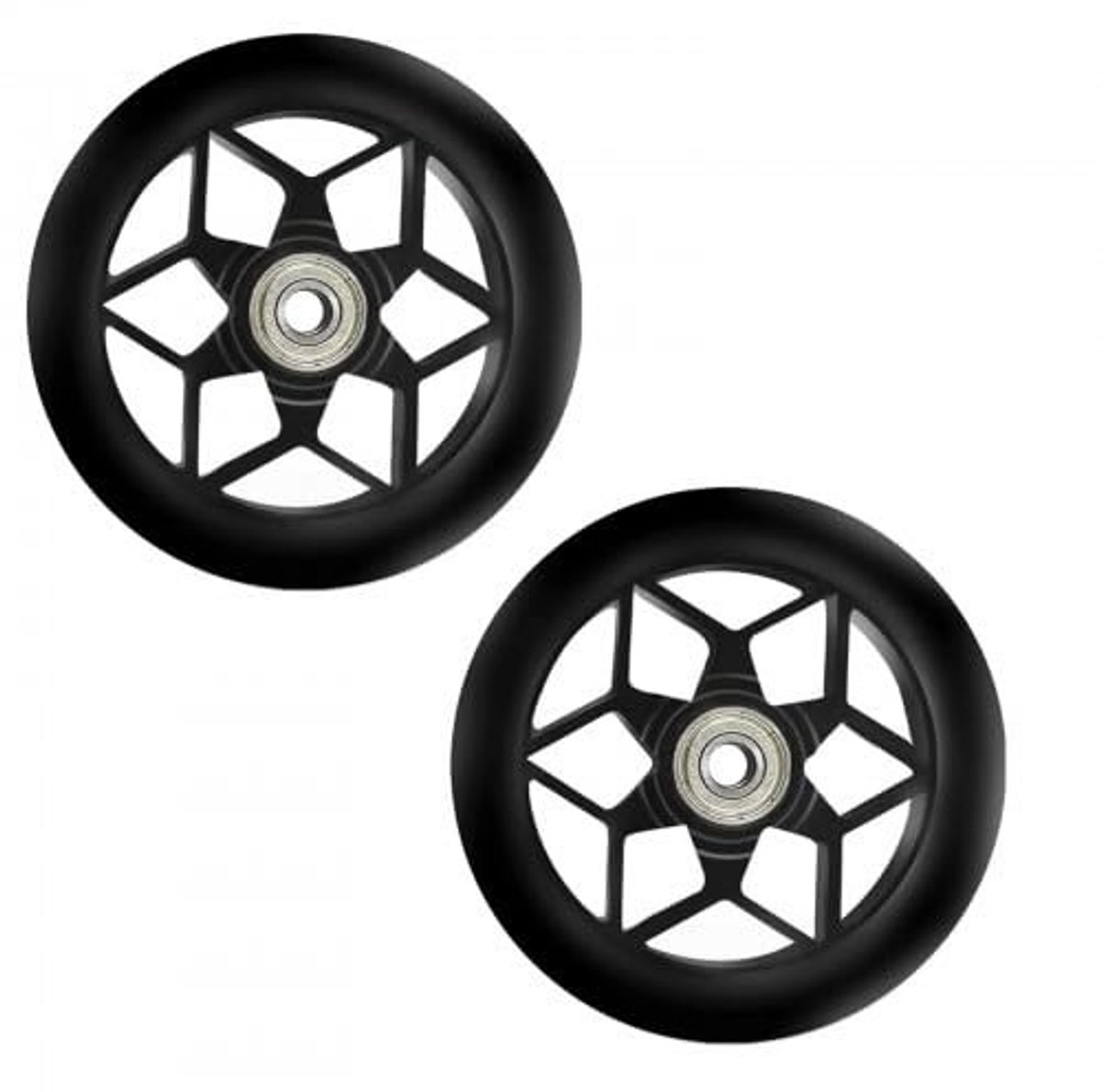 Solidchoice - Set van 2 Vervangwielen voor Scooter 110 mm met ABEC 9 Lager