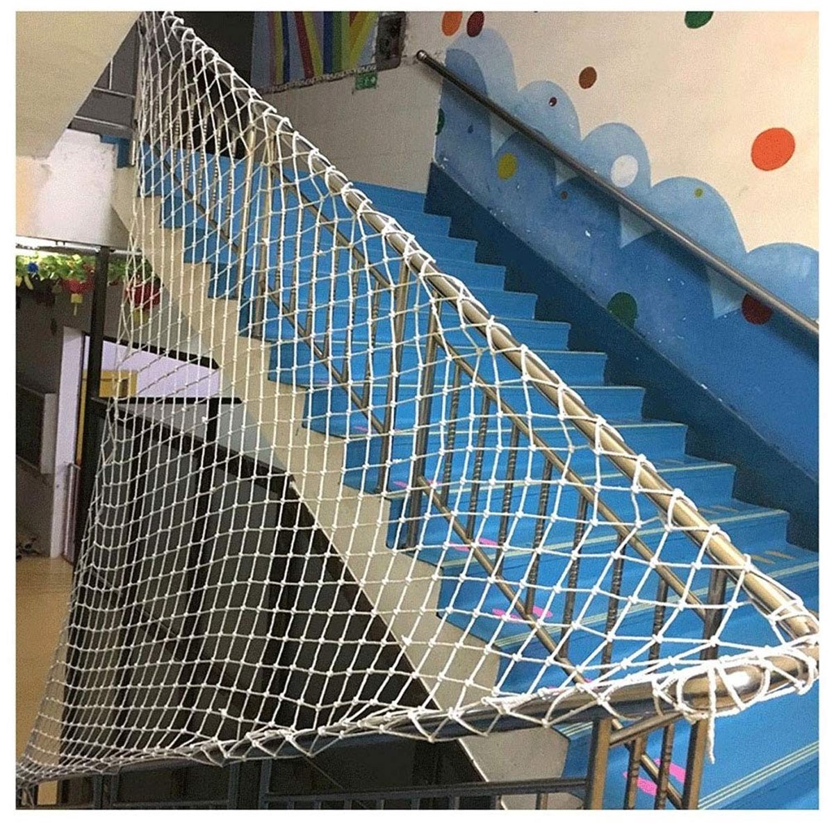 Solidchoice - Veiligheidsnet voor Trappen en Balcon met Stevig Gaas 1x8m