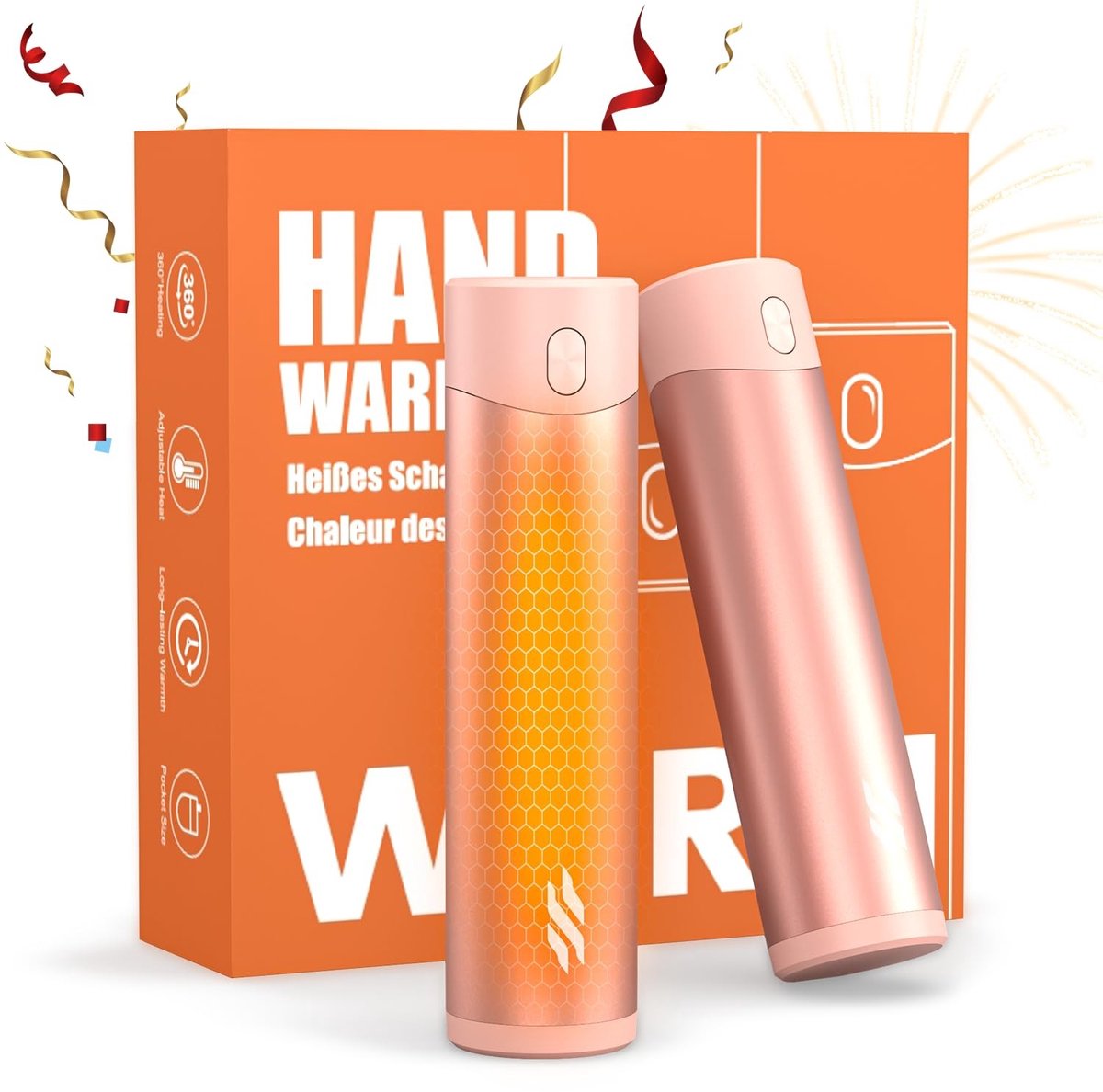 Solidchoice - Oplaadbare Handwarmers in Roze voor Koude Dagen