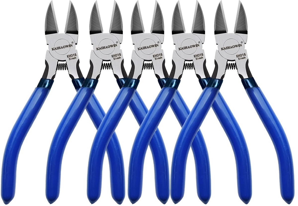 Solidchoice - Set van 5 Precisie Draadknippers 5 Inch met Veermechanisme