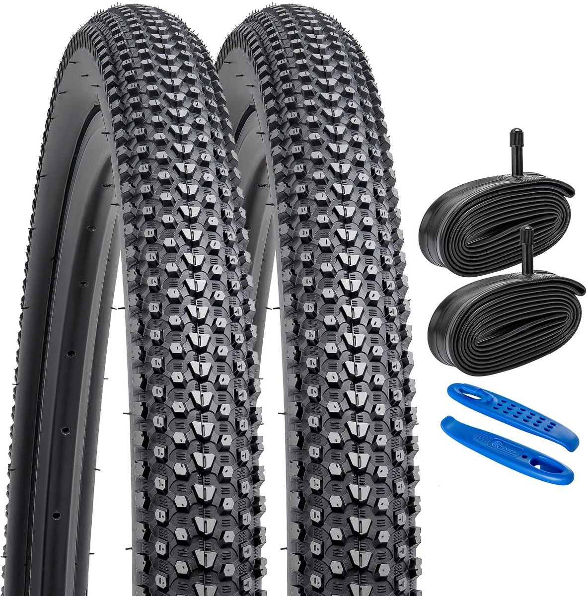 Solidchoice - Set van 2 Vouwbare Fietsbanden 26 x 2.125 met Ventiel
