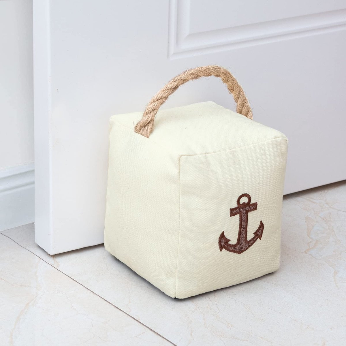 Solidchoice - Zachte Deurstoppers van Stof met Nautisch Ontwerp