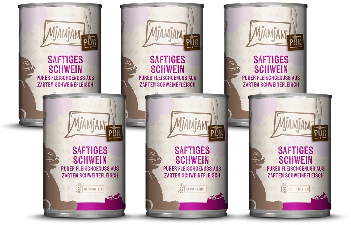 Solidchoice - Premium Natvoer voor Katten met Varkensvlees, 6 x 400 g