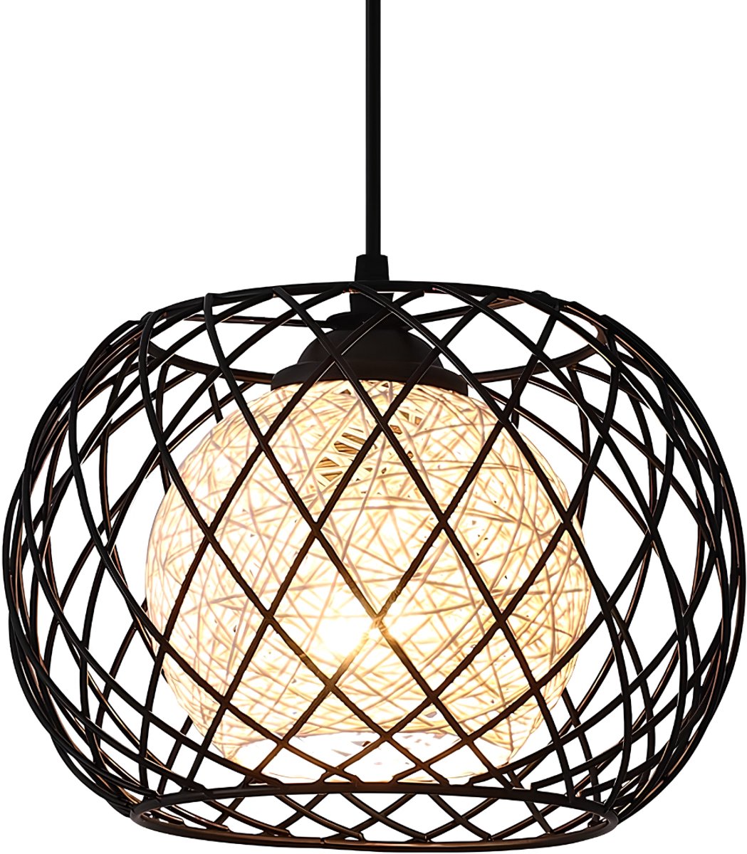 JCP® Hanglampen Eetkamer - Hanglamp - Plafondlamp - Zwart - 24cm x 24cm x 16cm