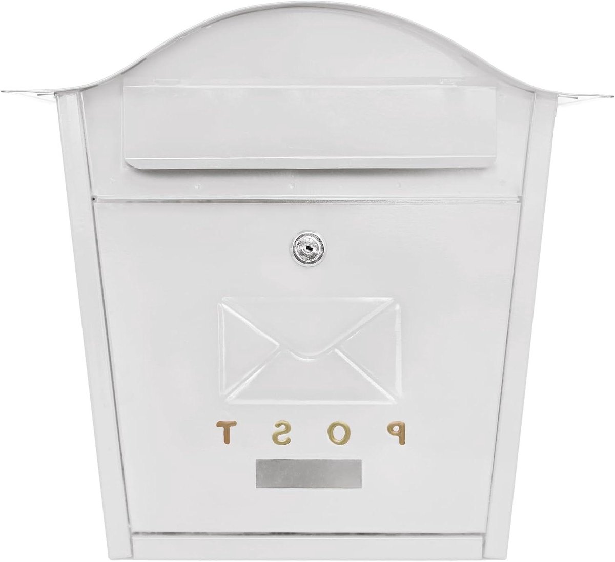 Wandbrievenbus - Postbus brieven - Post ontvangen - Afsluitbaar met sleutel - 35.5 x 26 cm - Wit