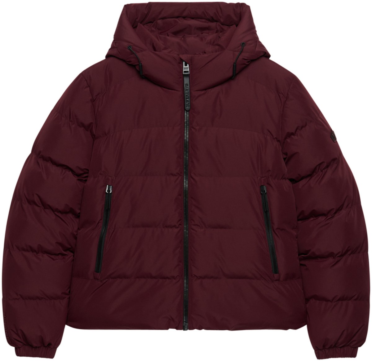 Superdry Jas Hooded Sports Puffer Jacket W5011996a 1kd Port Red Dames Maat - XL