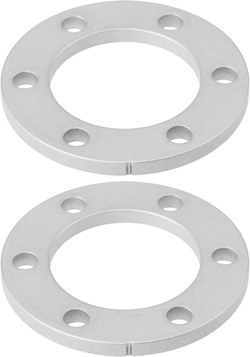 2 Stks 6 Gaten Rempakking Spacer 55x44x2.5mm voor Elektrische Fiets Zilver