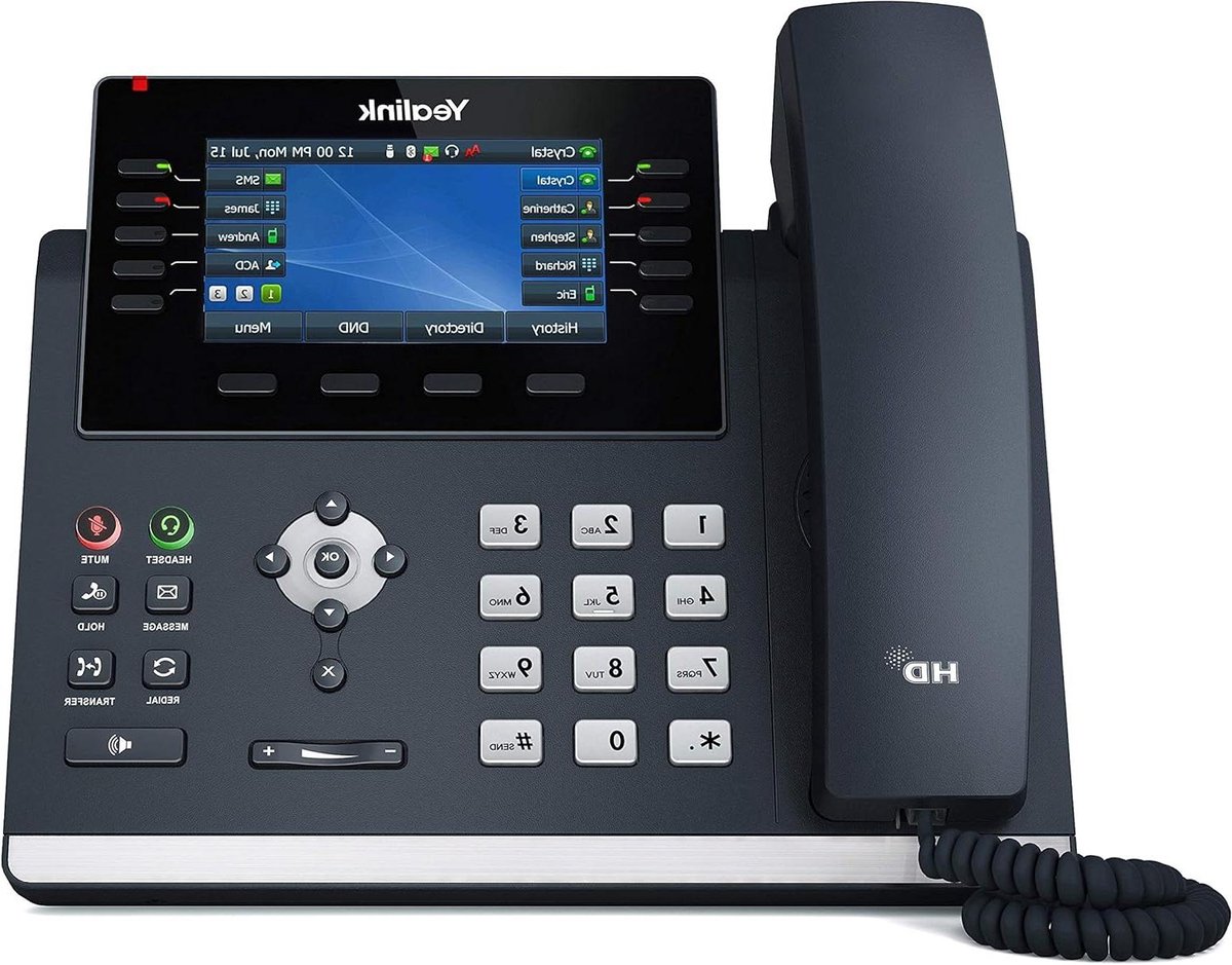 VoIP Telefoon - IP Telefoon Zakelijk Telefoon - Kantoor Communicatie - Dual Port Gigabit Ethernet - 1 Kilogram - Zwart