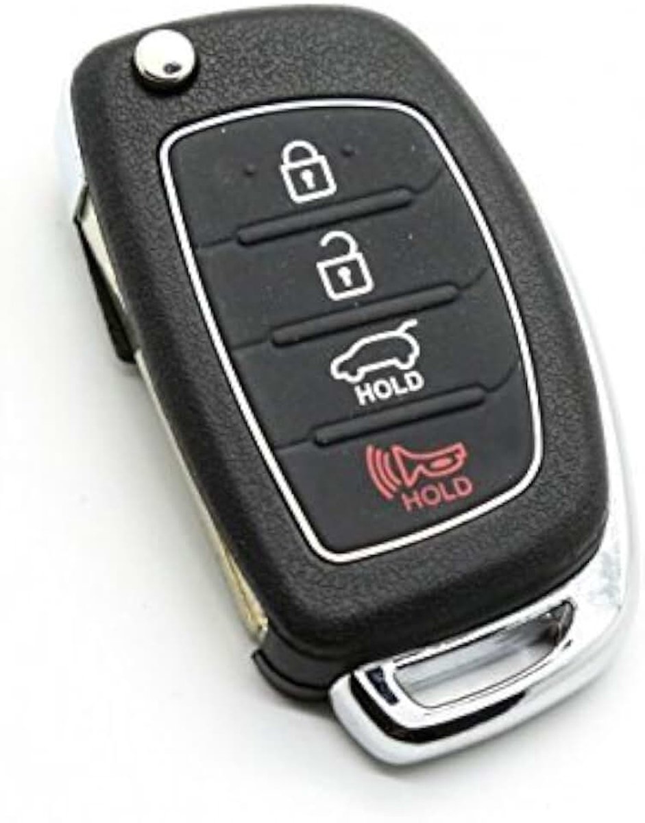 Vouwsleutel Compatibel met Hyundai i20 i30 ix35 i30 i40 ix45 Santa fe + claxon afstandsbediening hoes..