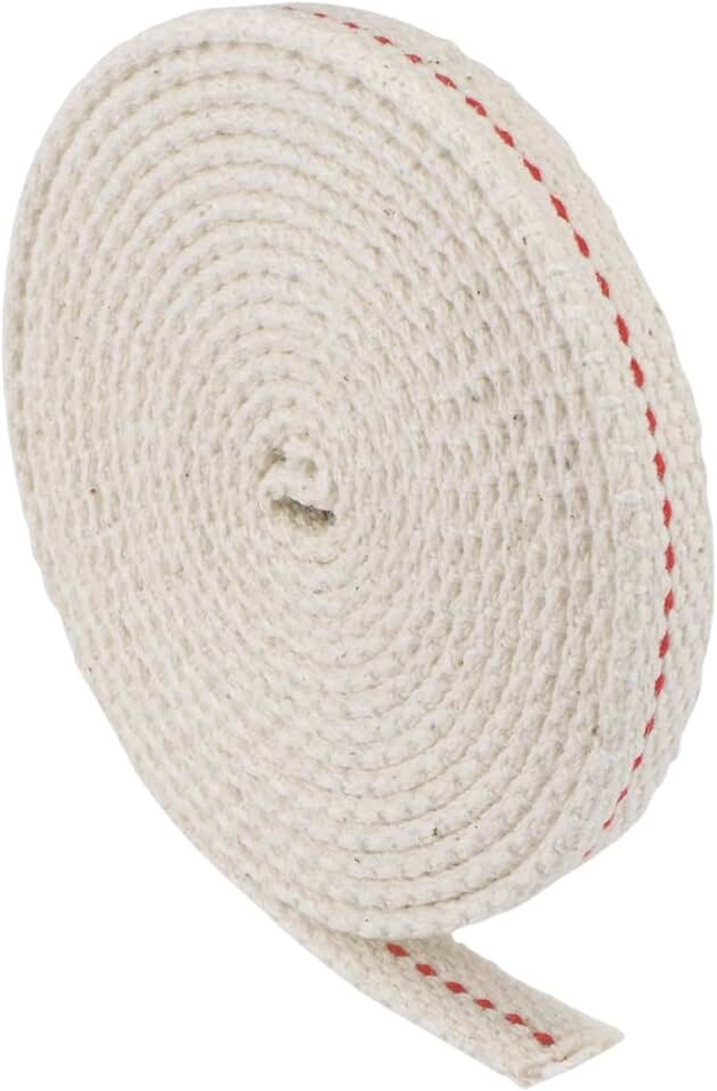 10 mm olielamp lont x 1 stuk 2 meter katoenen lantaarn lont voor olielampen en oliebrander