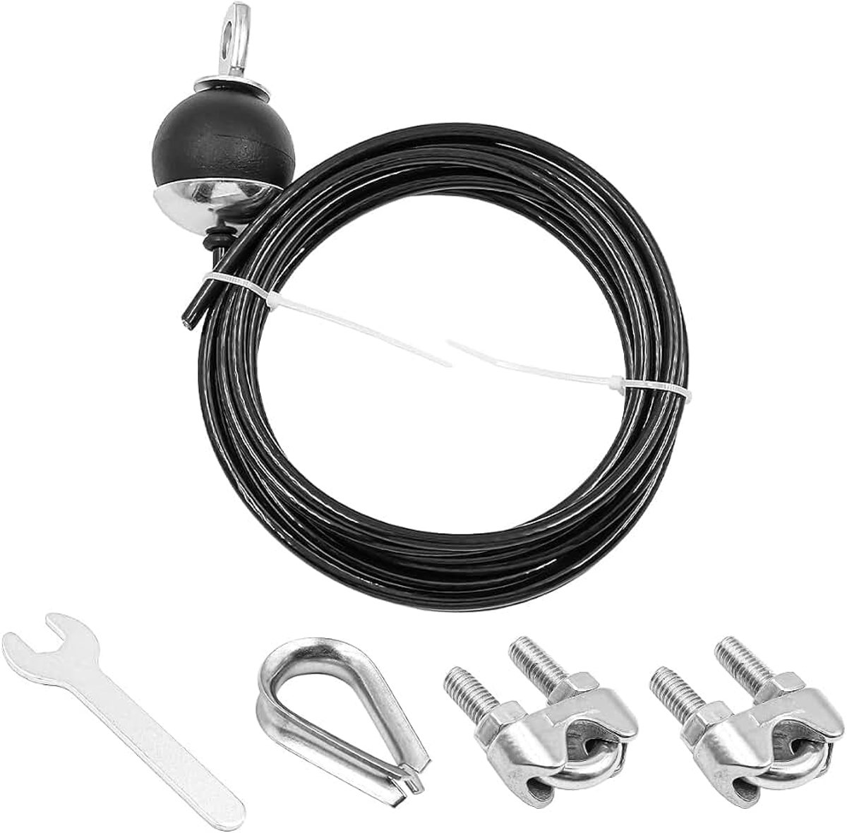 Gewichtskatrolsysteem Gymkabel 3M instelbare lengte voor Lat Pull Cable Pull Fitness