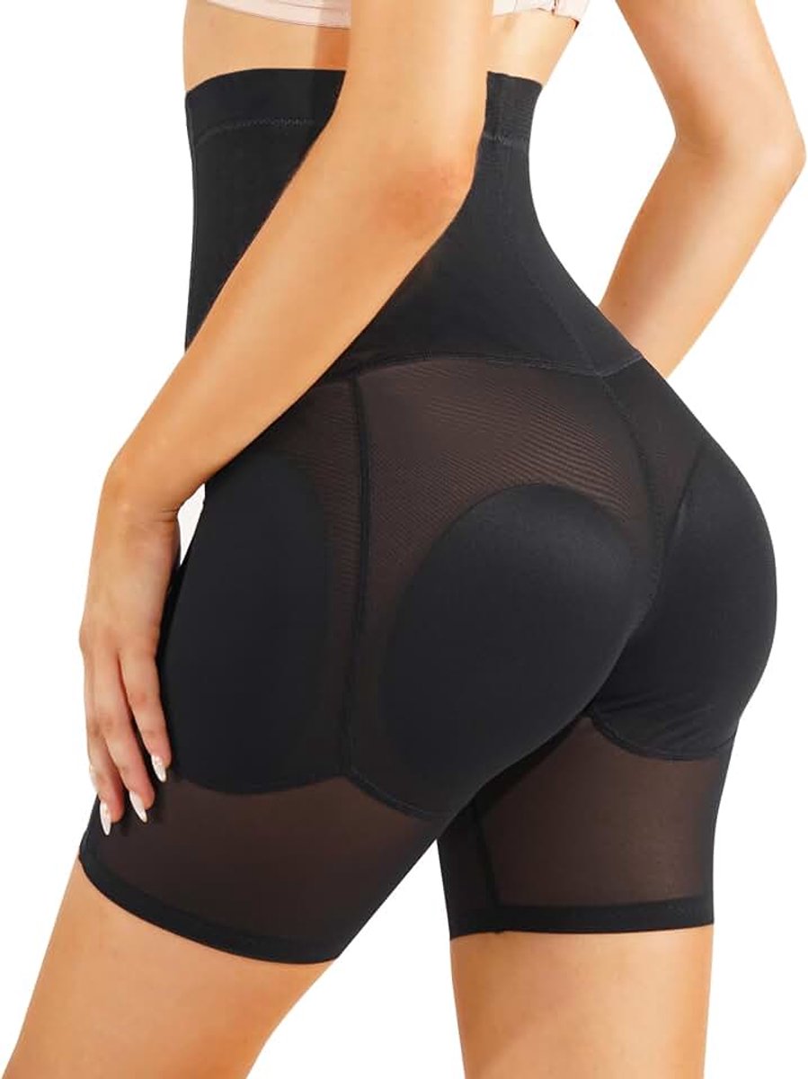 Shapewear voor dames, corrigerend slipje, body shaper, billenlift, heupvergroter met pads, naadloos ondergoed, korte broek met hoge taille