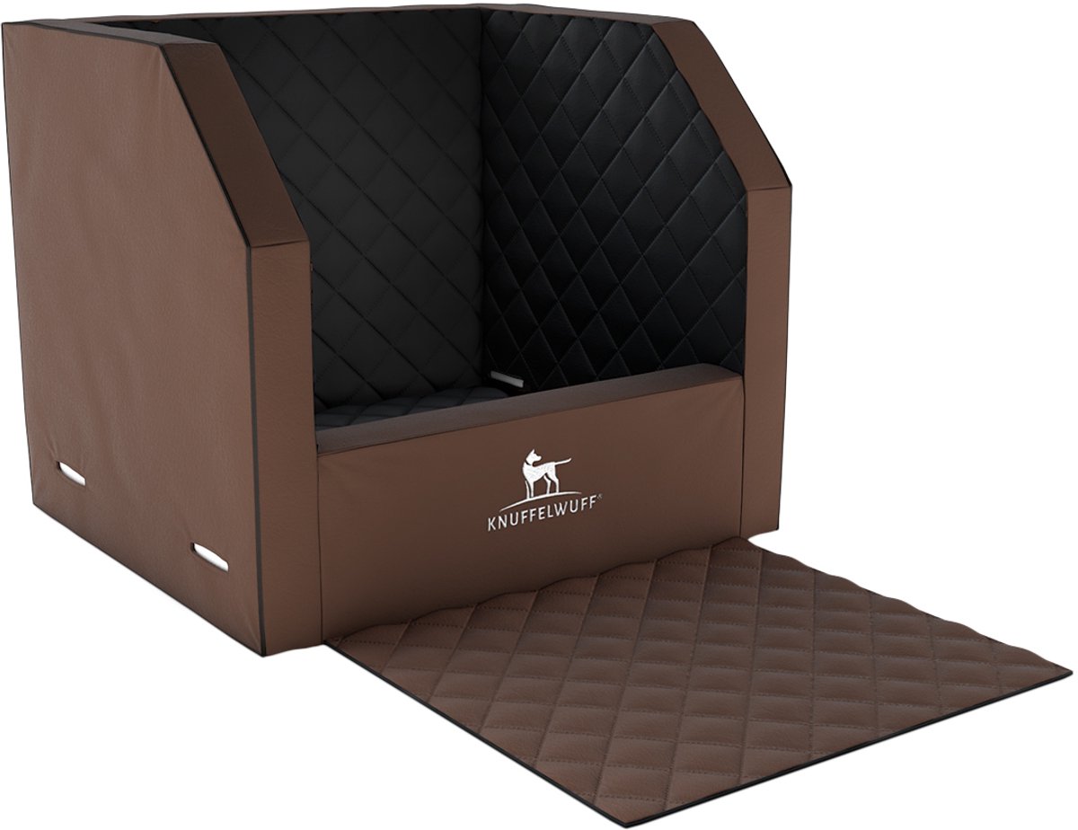 Knuffelwuff voor het transport van de hond in de auto de Veiligheidstransportbox voor hond en stoelbescherming voor de voorstoel Maat 2 - 45 x 45 x 30cm