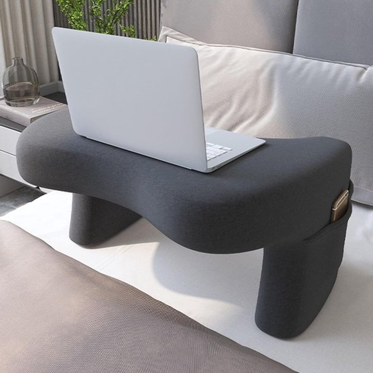 Comfortabele Gaming Kussen met Geheugenfoam en Opbergvakken voor Sofa en Bed - Ergonomisch en Ondersteunend